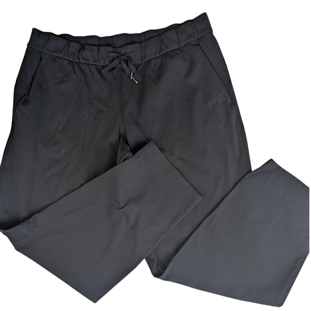 Lululemon Keep Moving Drawstring Pants 14, Tapered Leg Black Work or Casual EUC!